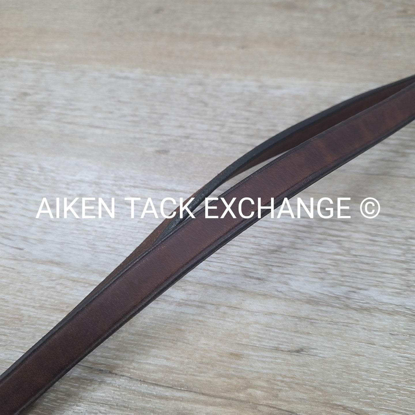 Flat Leather Reins, Brown, 54"