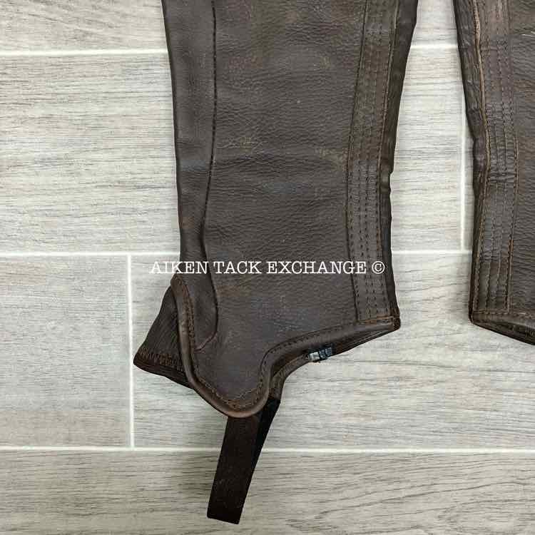 Tredstep Deluxe Half Chaps, Brown, Size 14" Calf 18" Height
