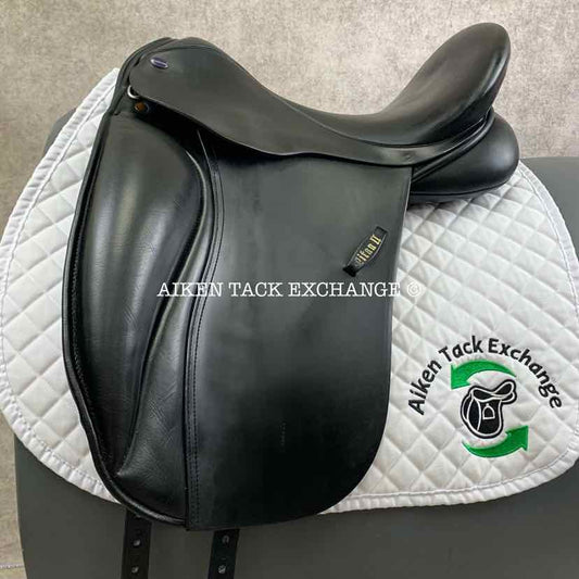 **SOLD** EuroRiding Titan II Dressage Saddle, 18" Seat, Wide Tree, Wool Flocked Panels