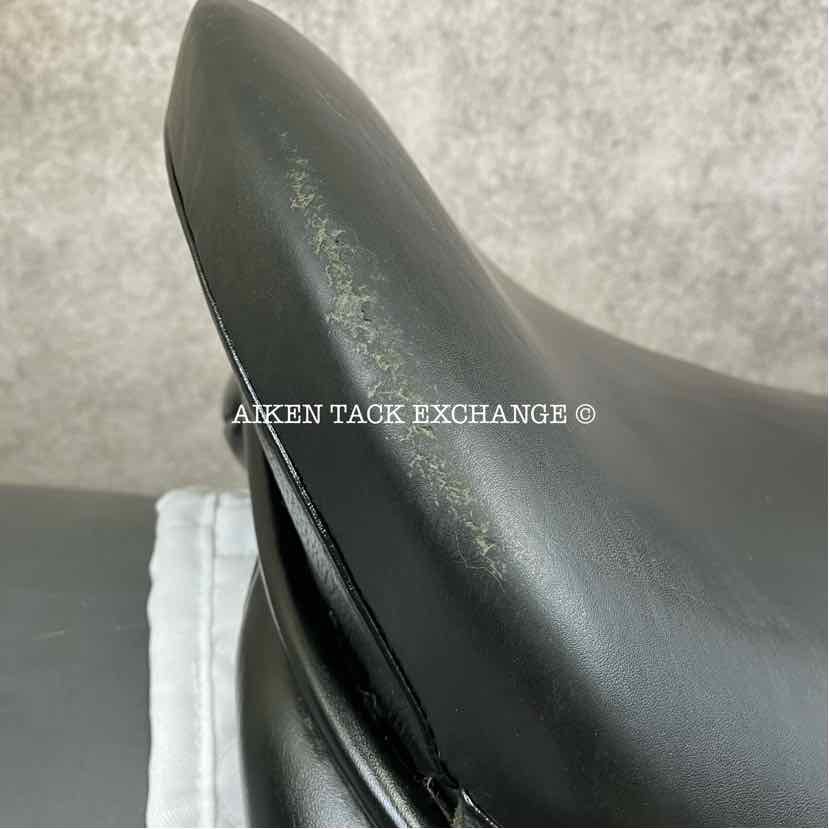 2013 Black Country Eloquence Dressage Saddle, 19" Seat, Extra Wide Freedom Hoop Tree, Wool Flocked Panels