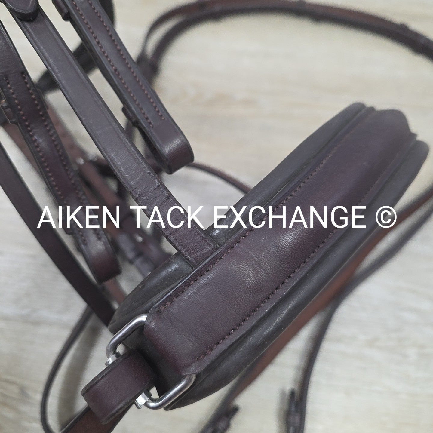 Excelle Monocrown Double Weymouth Bridle with Both Reins, Brown, Size Cob