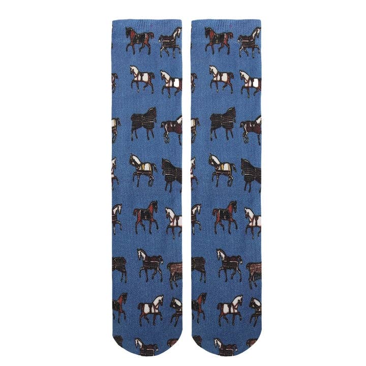 AWST Int'l Children's Lila Hunter Ponies Socks: Pink / STD