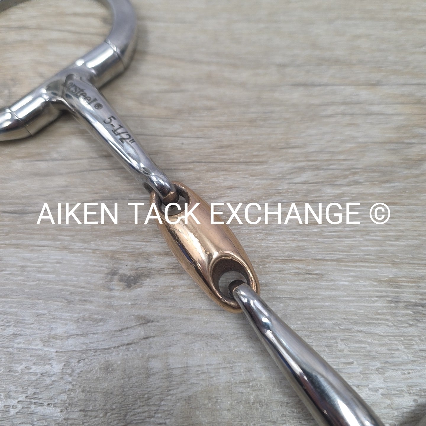 Korsteel Double Joint Copper Oval Link Eggbutt Bit 5.5"