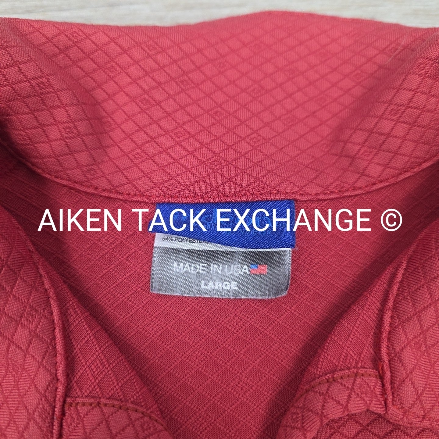 Irideon Sleeveless Polo Top, Size Large