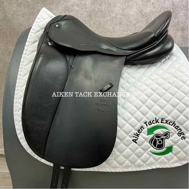 **SOLD** 2013 Stubben D Genesis Dressage Saddle, 18" Seat with Biomex, 31 cm Tree - MW/W, Wool Flocked Panels