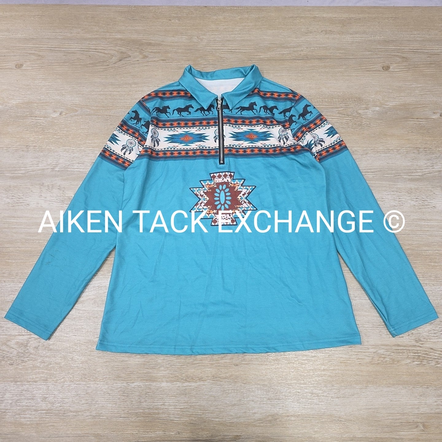Long Sleeve 1/4 Zip Top, Size X-Large