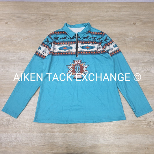 Long Sleeve 1/4 Zip Top, Size X-Large