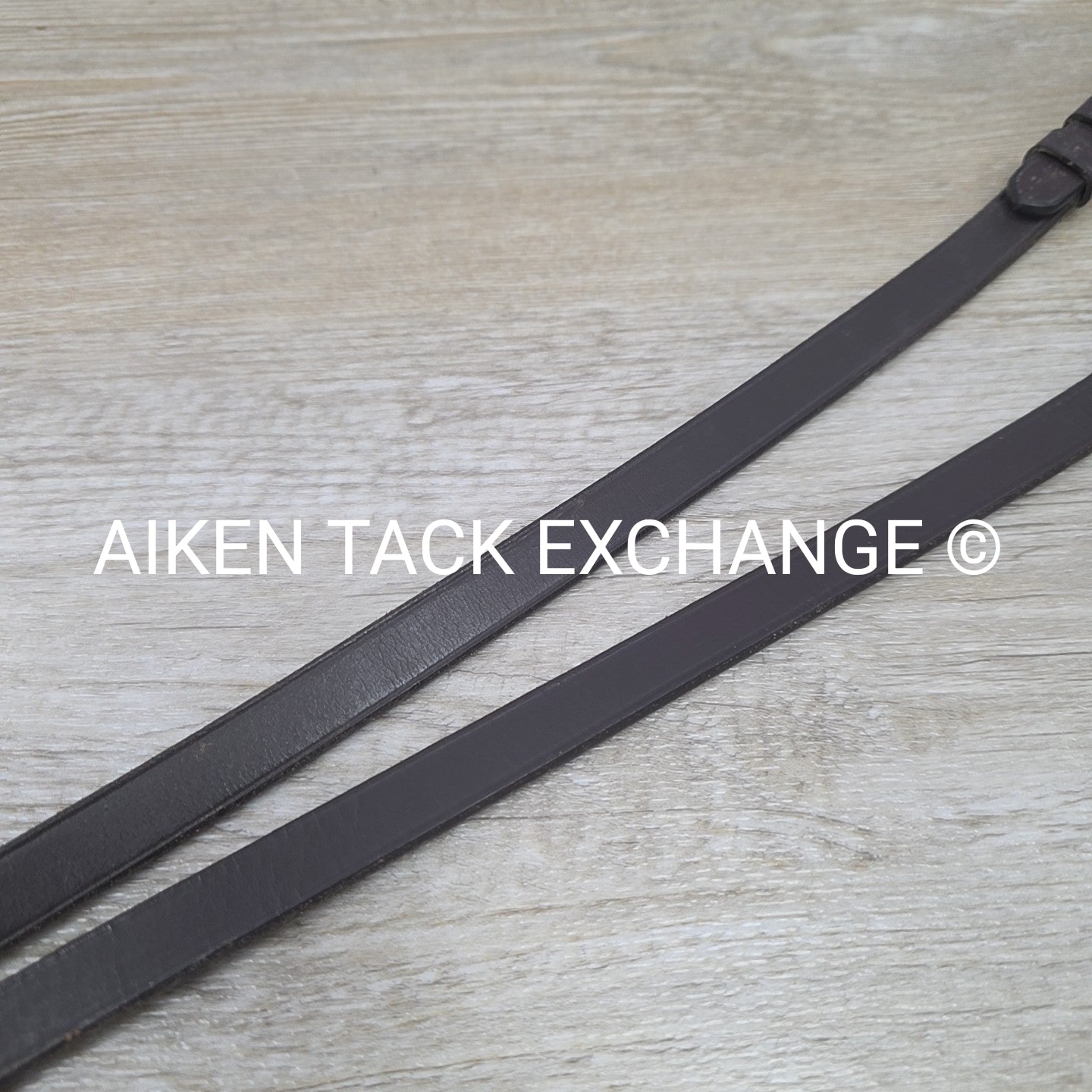 Leather Reins with Rubber Grip, Brown, 55"