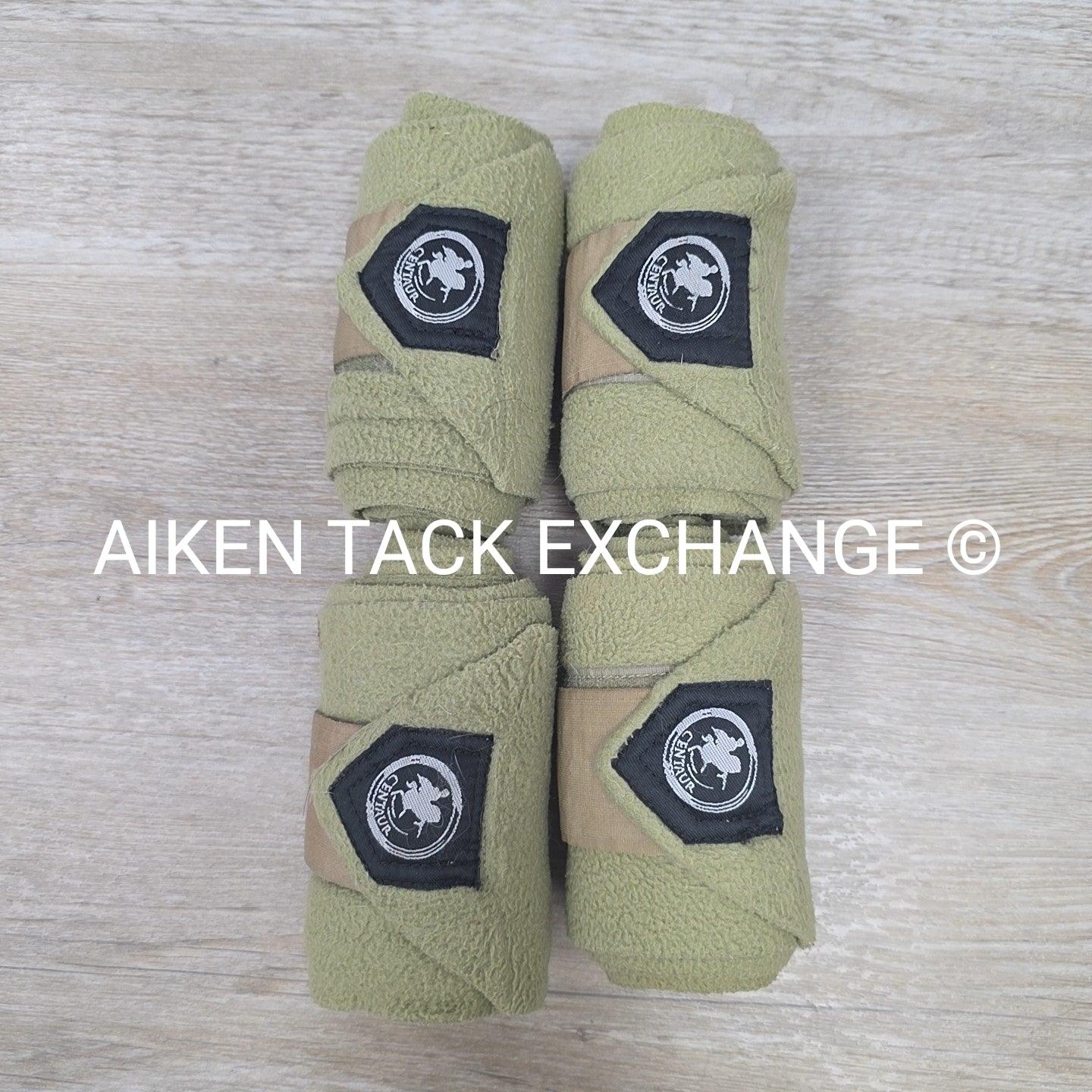 Centaur Fleece Polo Wraps, Olive Green, Set of 4