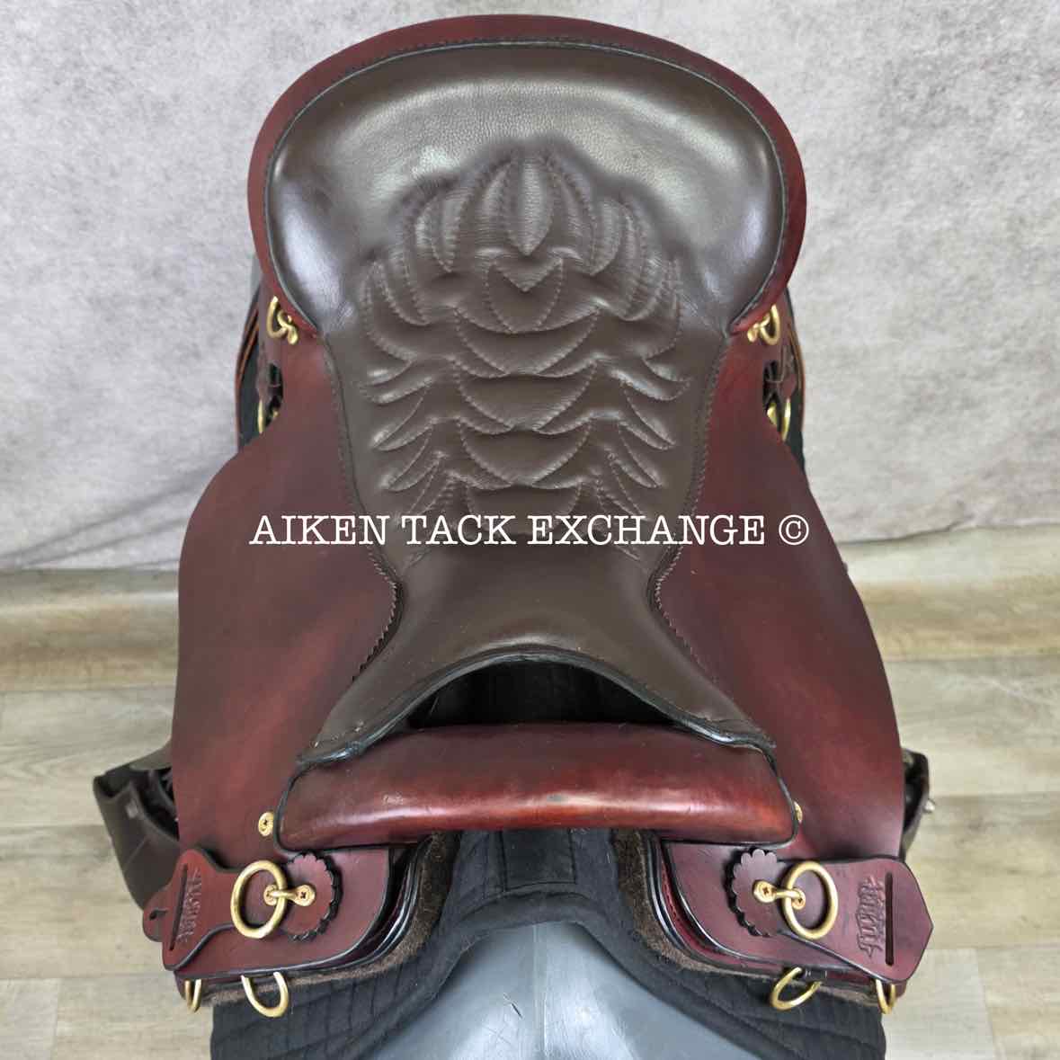 2015 Tucker 159 Endurance Trail Saddle, 17.5" Seat, Wide Tree - Full QH Bars