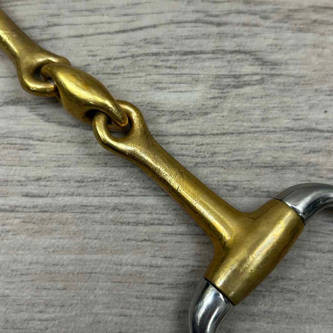Neue Schule Trans Angled Lozenge Eggbutt Bradoon Bit 4.75"