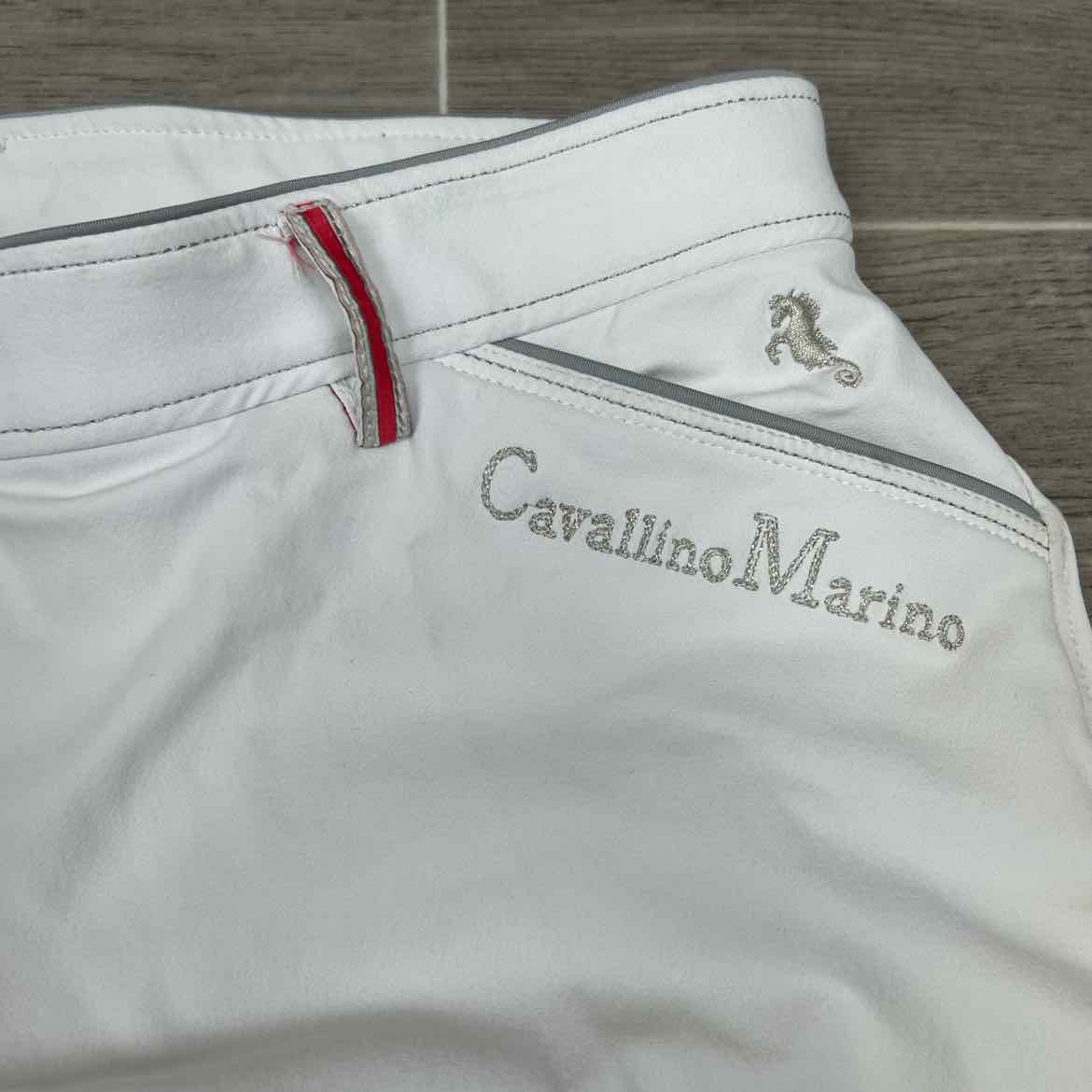 Cavallino Marino Full Seat Breeches, Size 34 (has blemishes)