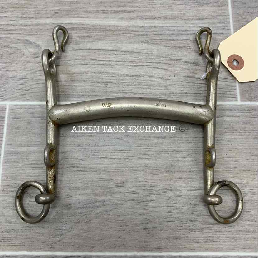 W.F. Plated Mullen Mouth Weymouth Bit 5"