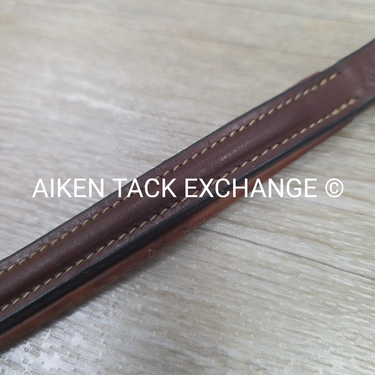 Antares Fancy Stitched Browband, Brown, 16"