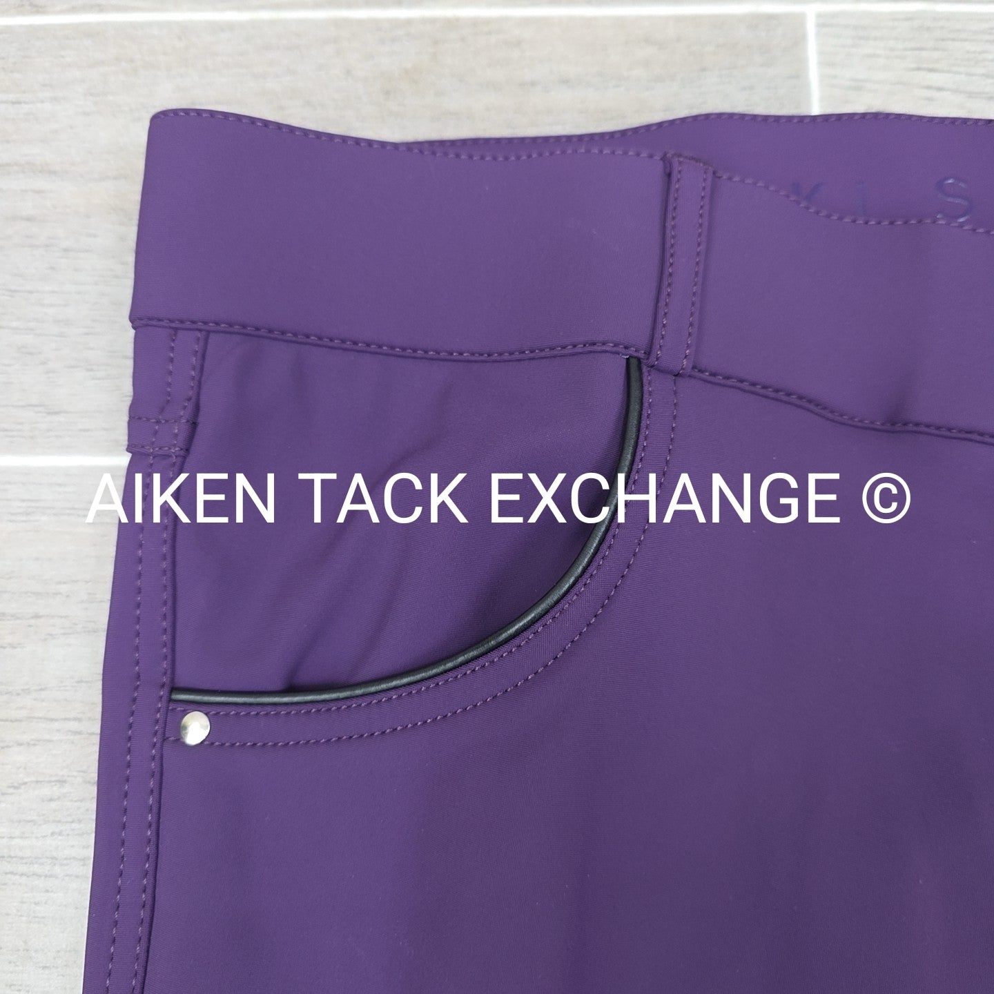 KL Select Gabrielle Knee Patch Breeches, Purple, Women's Size 34R