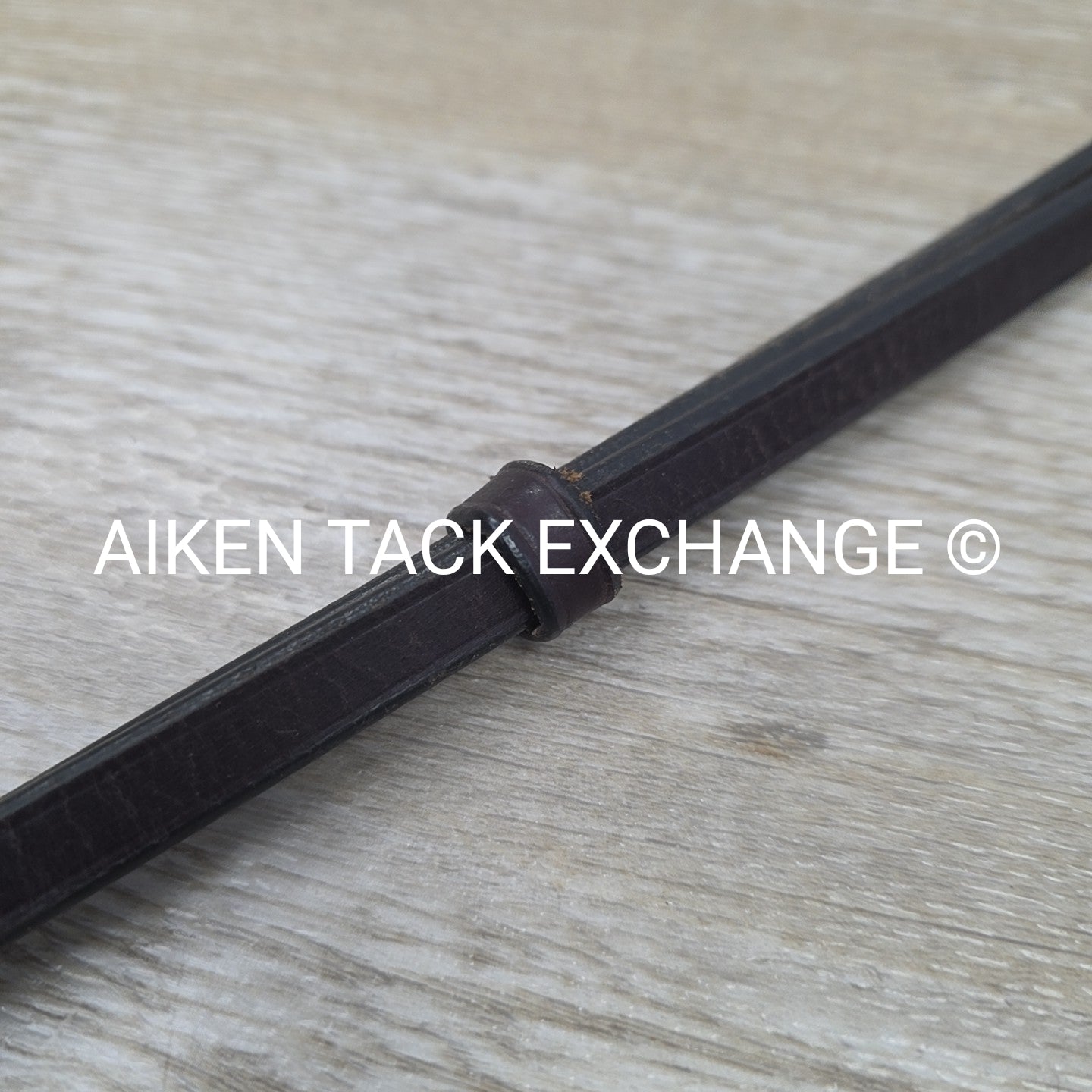 Flat Curb Rein, Brown, 52"