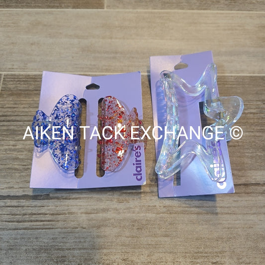 Claire's Claw Clip Bundle - 3 Total