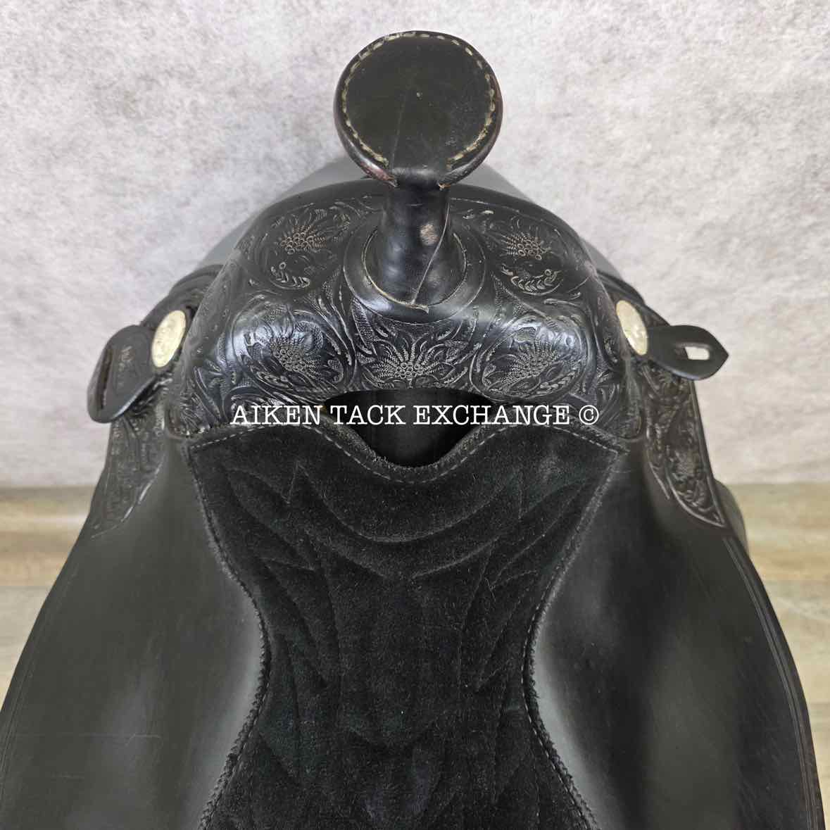 **SOLD** Big Horn 908 Extra Wide Trail Western Saddle, 16" Seat, Steele Equi-Fit Haflinger Tree