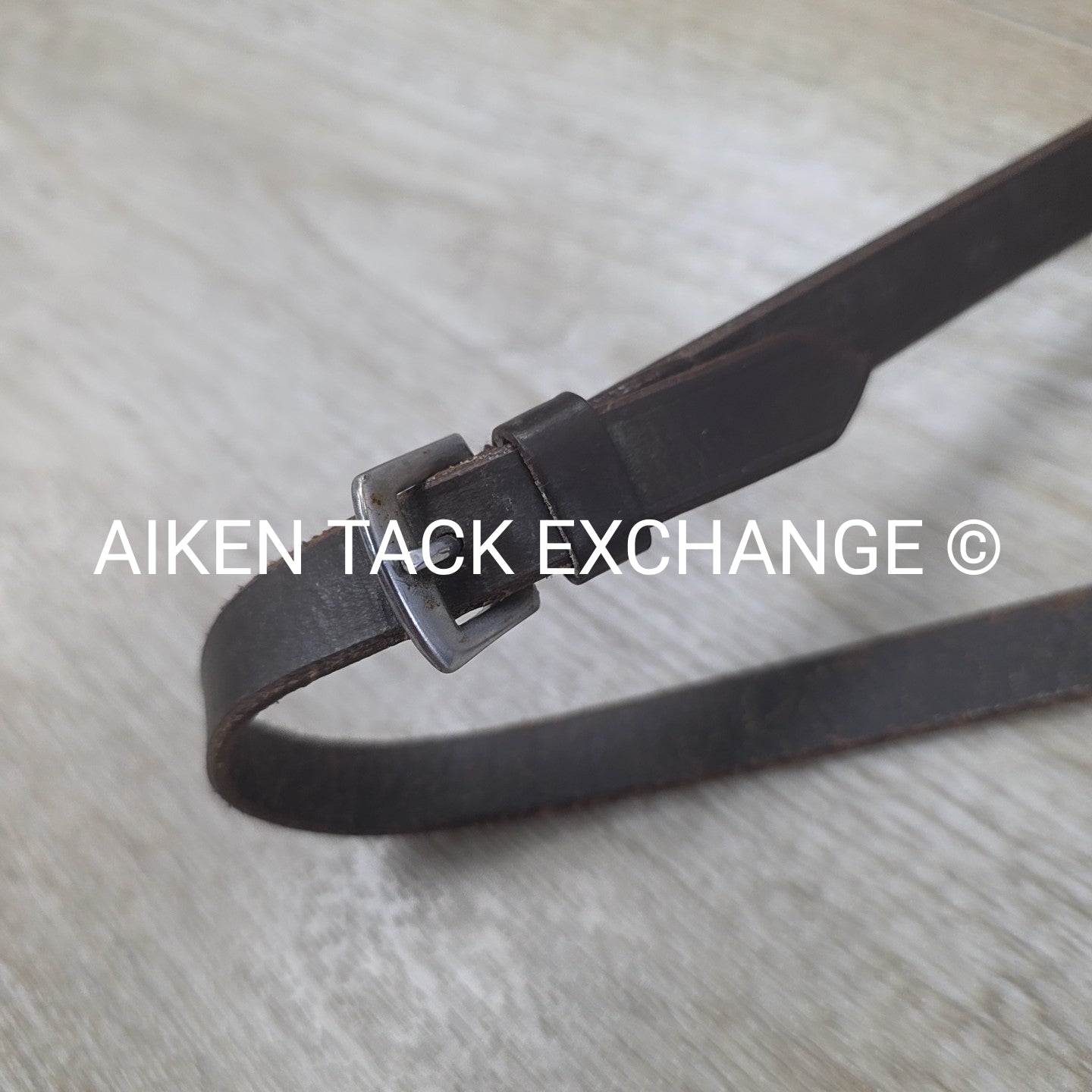 Plain Raised Rubber Reins, Brown, Size Cob / 54"