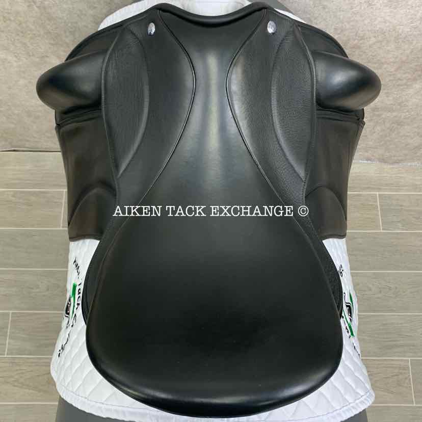 2015 Frank Baines Union Lux Monoflap Dressage Saddle, 18" Seat, Medium Wide Tree, Wool Flocked Panels