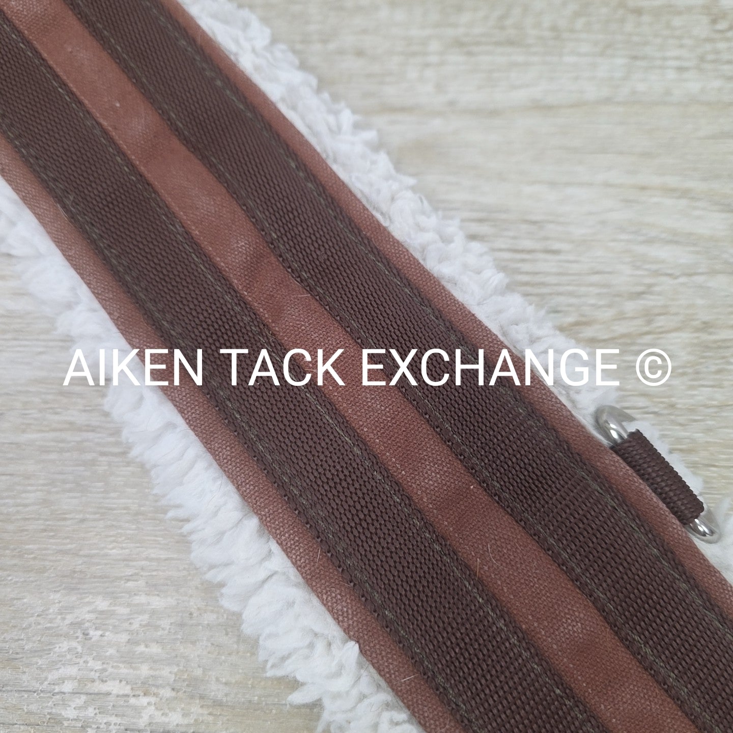 Lettia Fleece Lined CoolMax Girth with Double Elastic, Brown, 46"