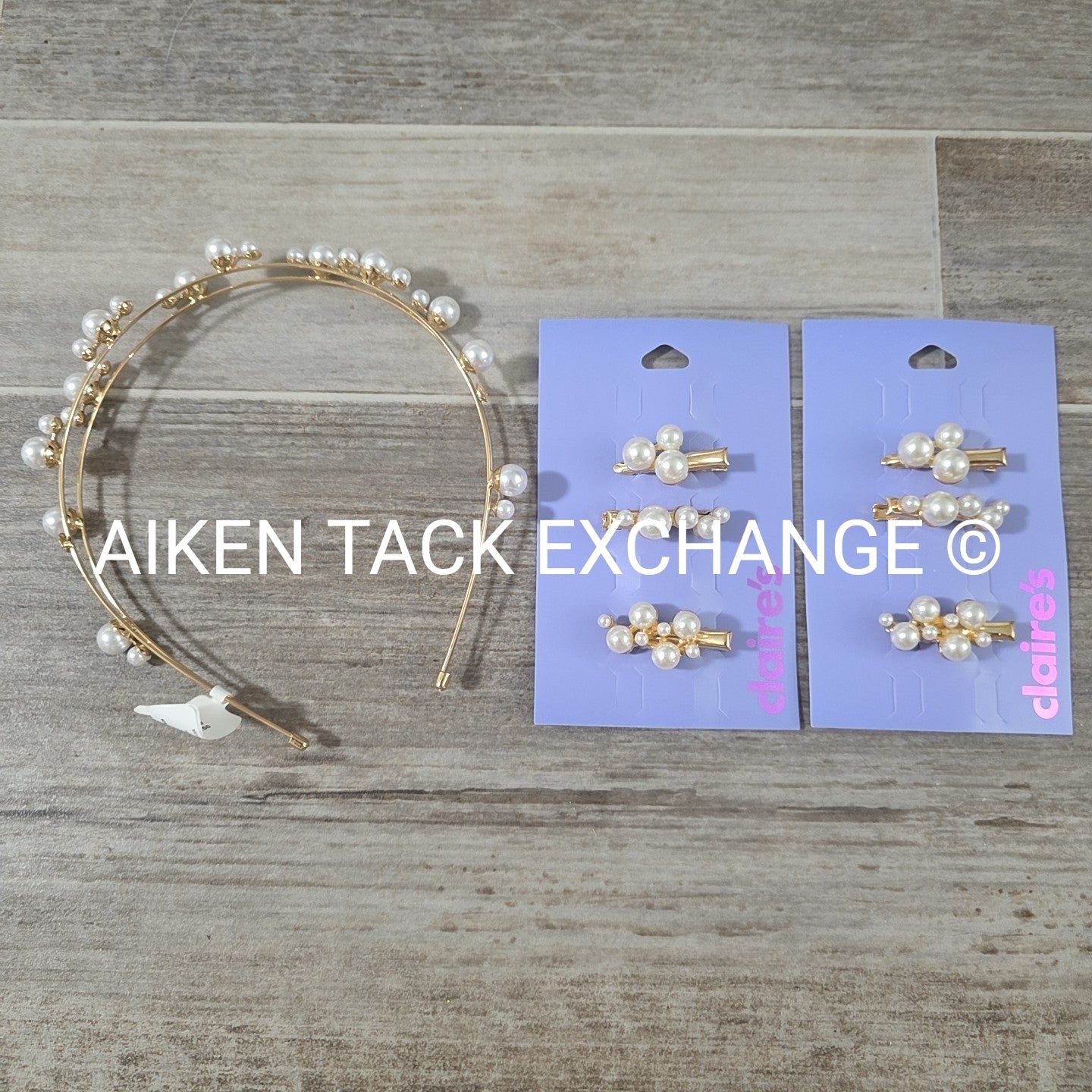 Claire's Hair Bundle - 1 Headband, 6 Hair Clips