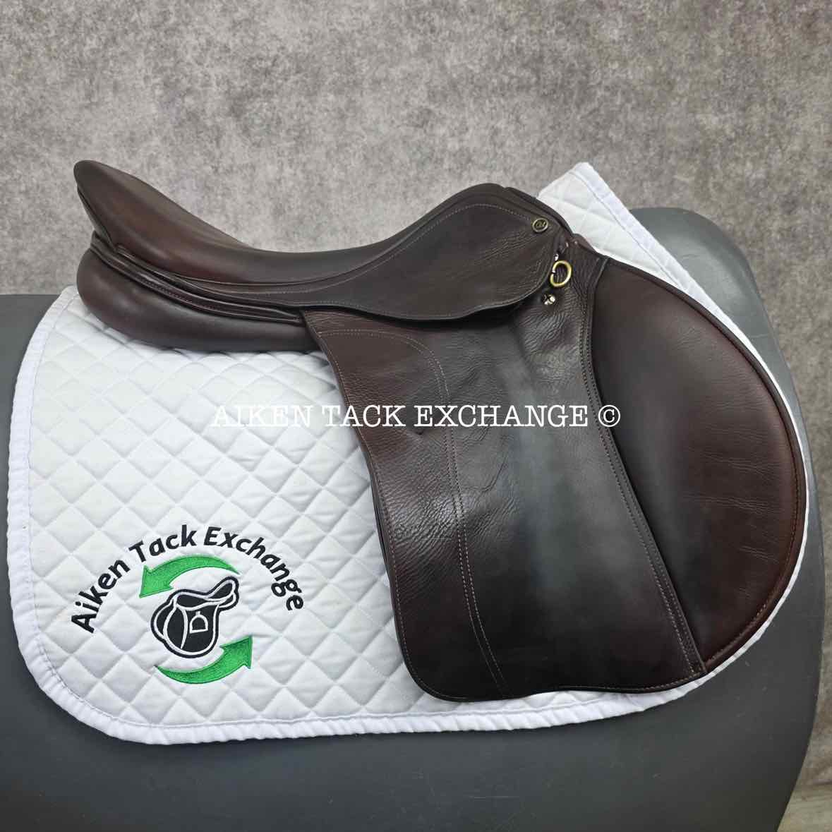 2017 Ovation San Telmo Close Contact Jump Saddle, 18" Seat, Adjustable Tree - XCH Changeable Gullet, Foam Panels