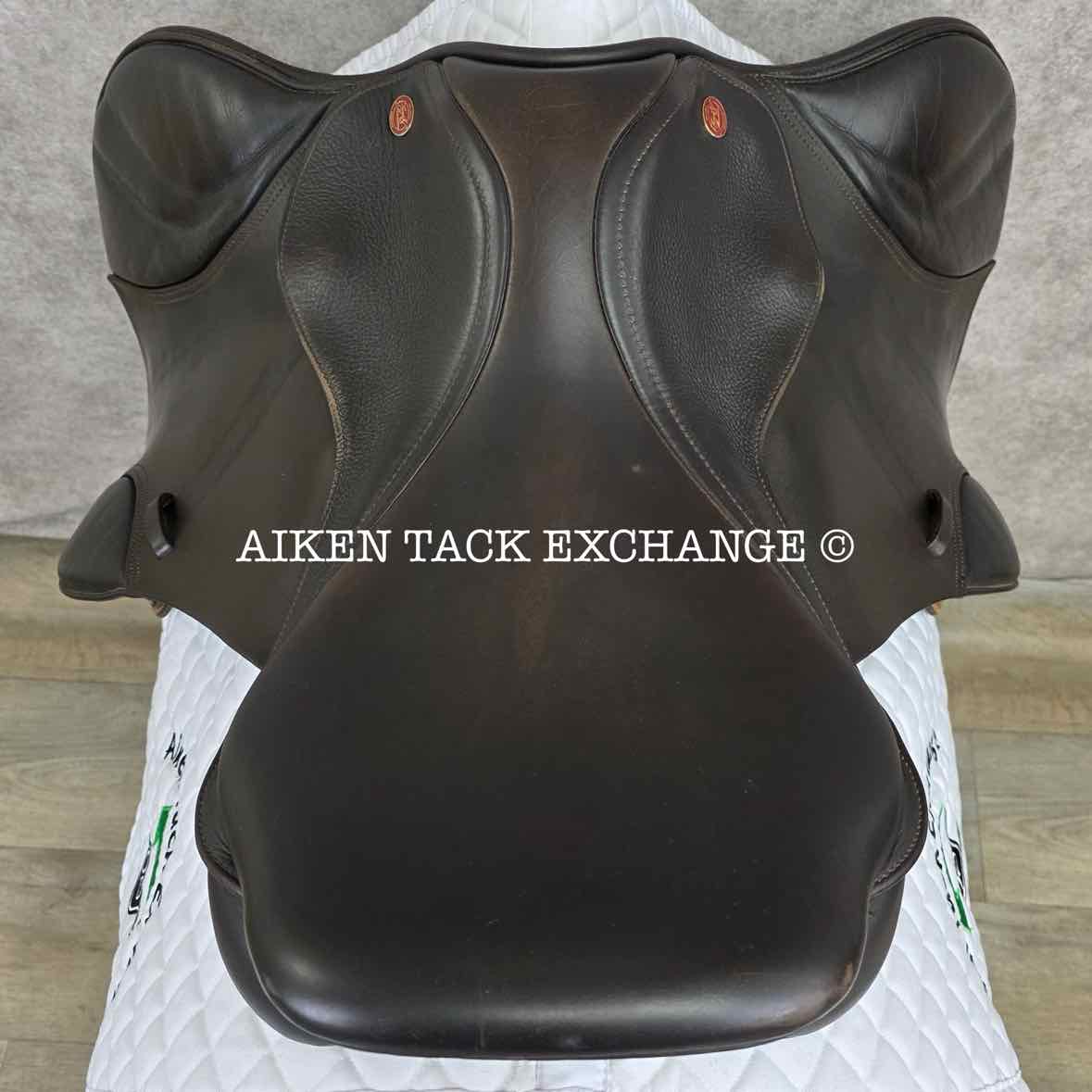 Kent & Masters Original Jump Saddle, 17.5" Seat, Adjustable Tree - Changeable Gullet, Wool Flocked Panels