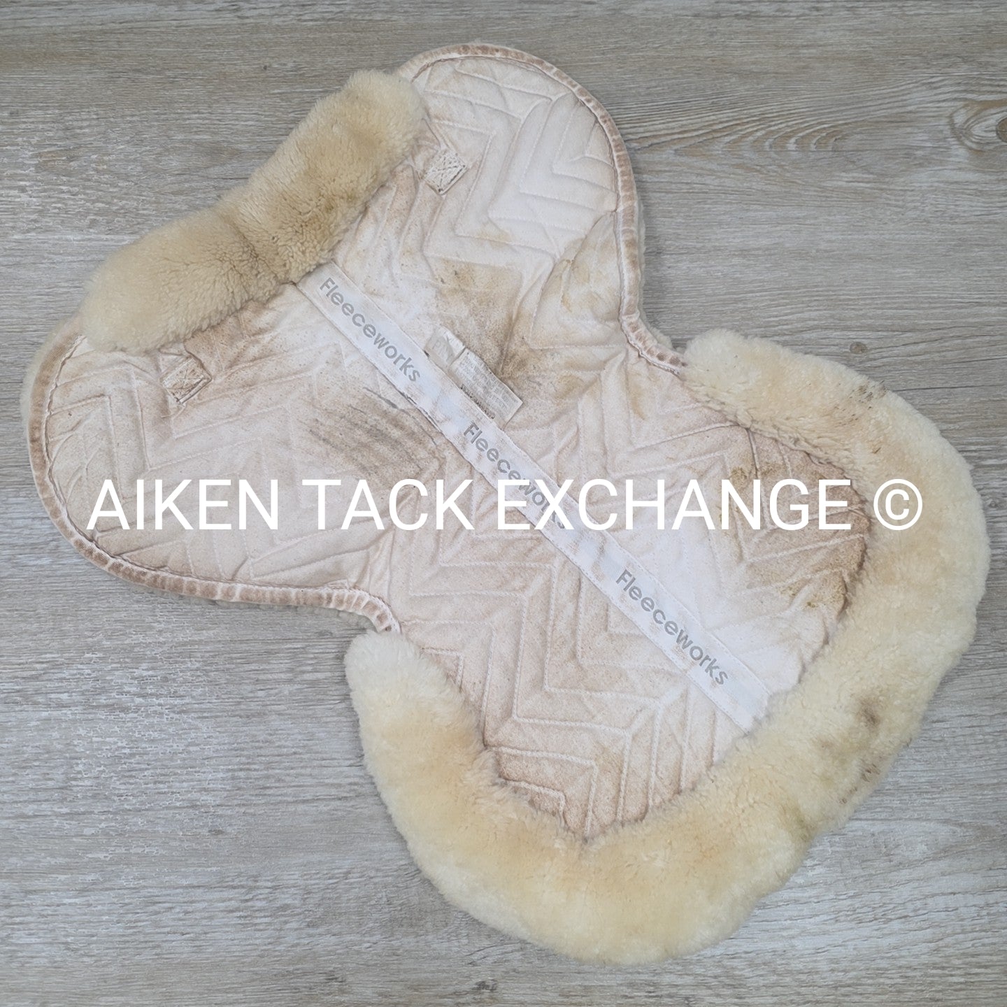 Fleeceworks Sheepskin Classic All Purpose Half Pad with Rolled Edges, Size Pony