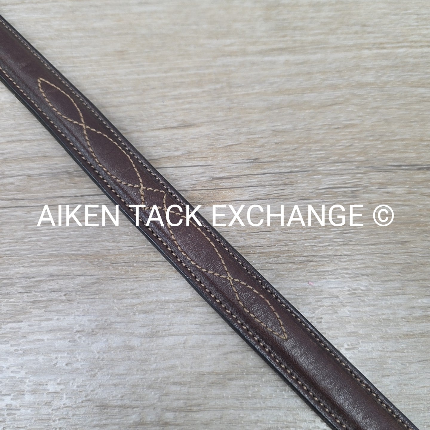 Tory Leather Fancy Stitched Belt, Brown, 30