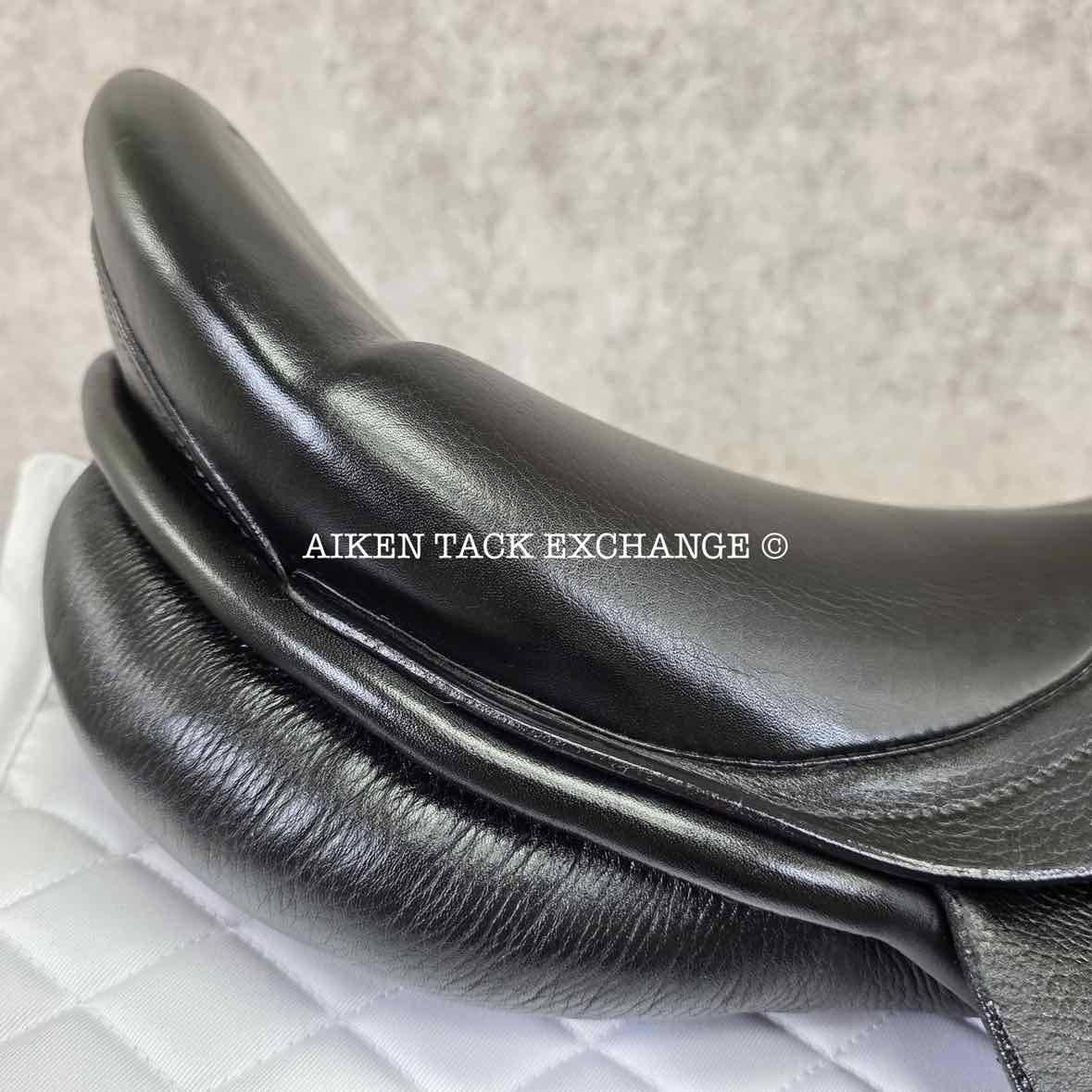 2017 Stubben Genesis Special Dressage Saddle, 17.5" Seat with Biomex, 27cm Tree - Narrow, Wool Flocked Panels