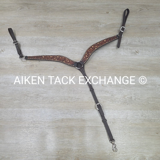 Circle Y Tooled Breastcollar, Size Full/Horse