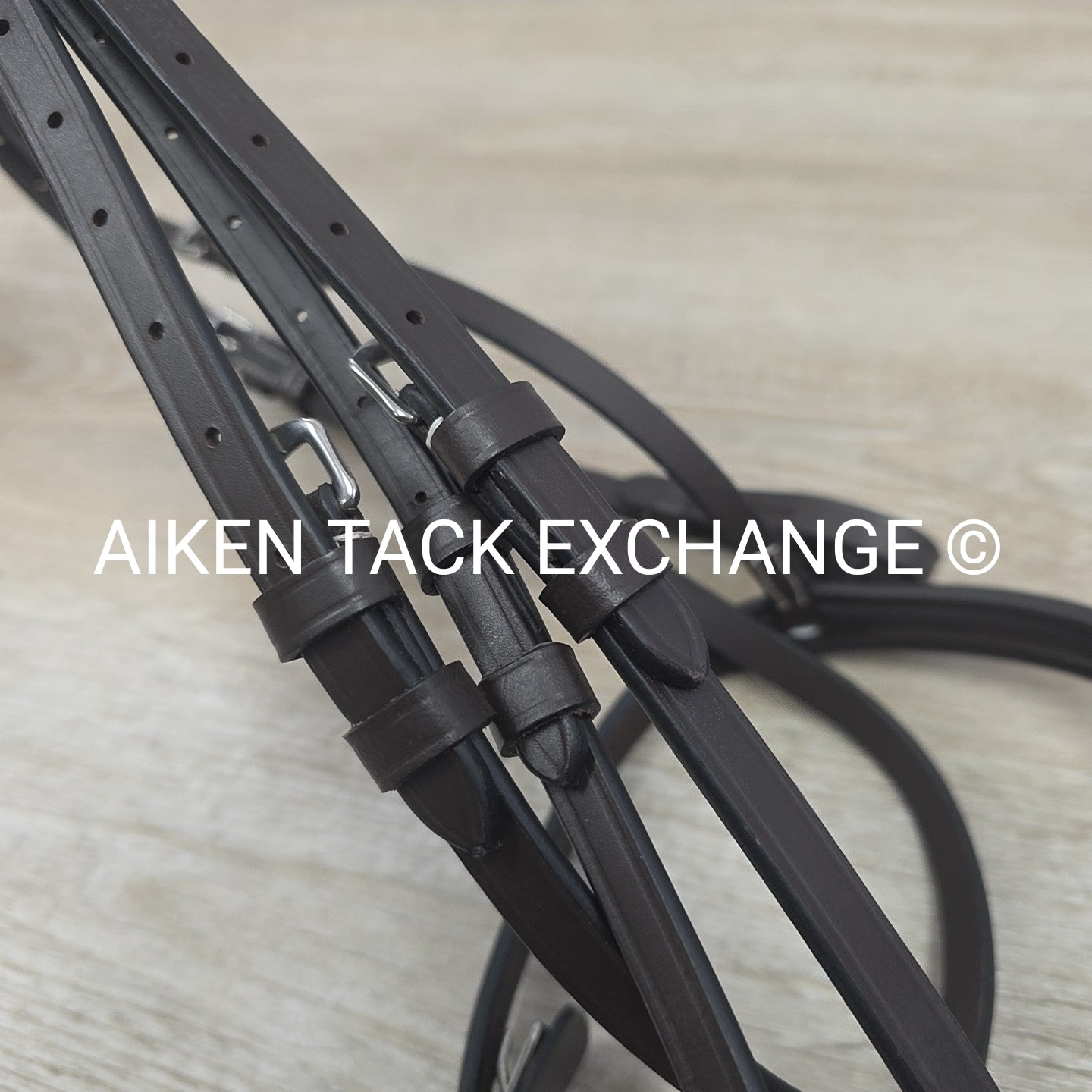 HDR Pro Mono Crown Fancy Stitch Padded Bridle with Reins, Havana Size Full/Horse