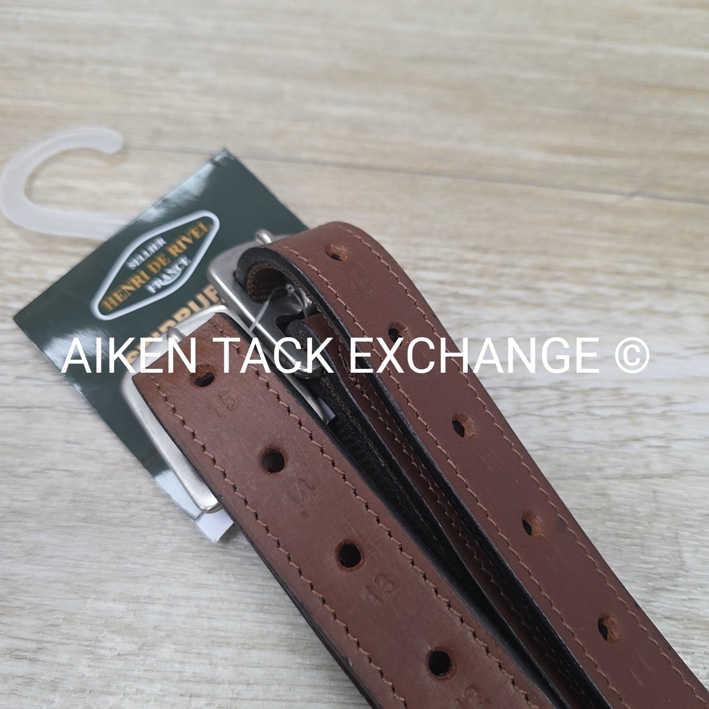 HDR Nylon Lined Stirrup Leathers, Australian Nut, 54"