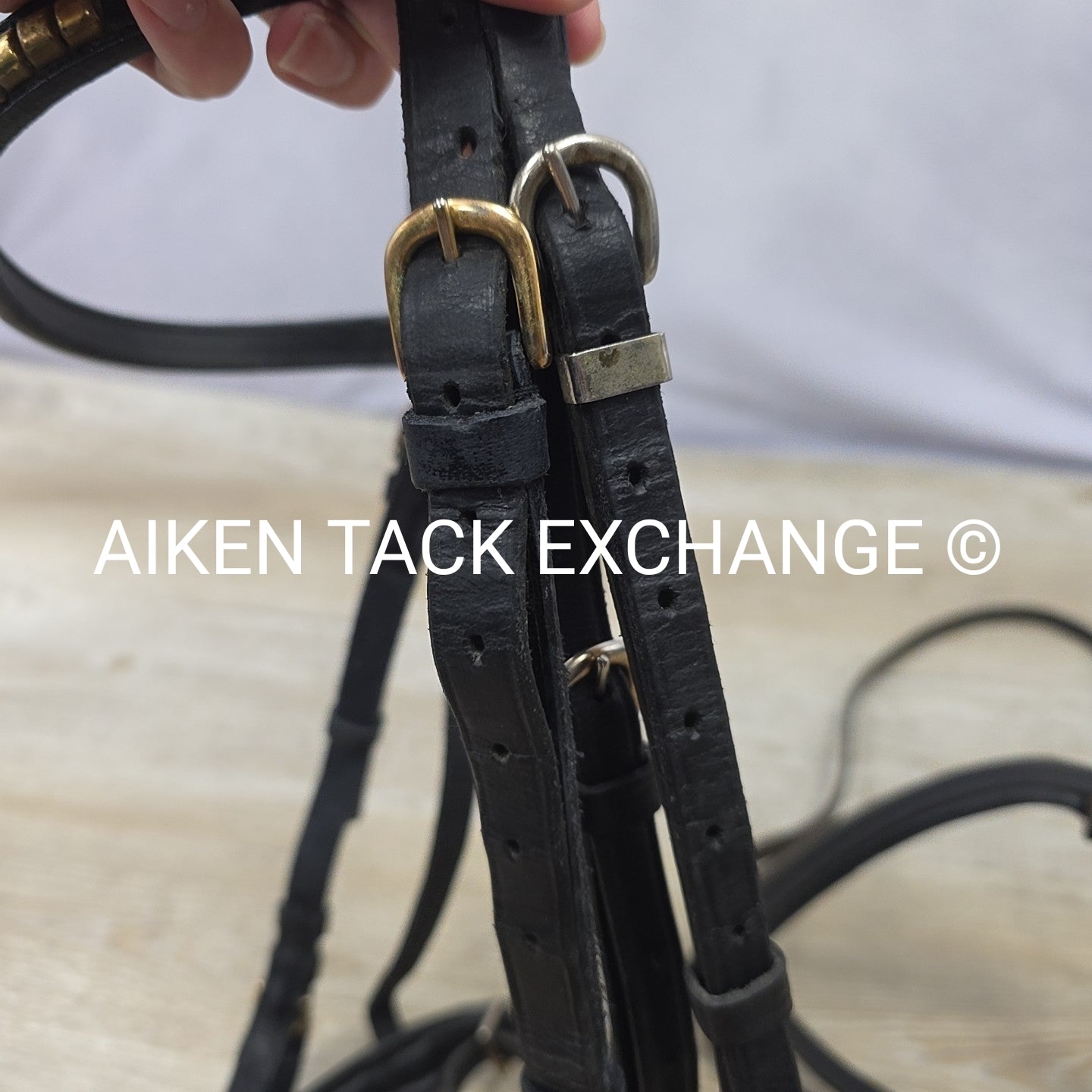 BARGAIN BUNDLE: Dressage Bridle with Extra Noseband, Black