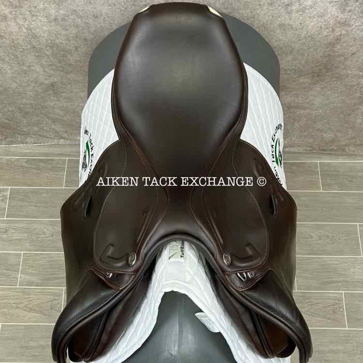 2018 Prestige Michel Robert Close Contact Jump Saddle, 18" Seat, 34 Tree - M/MW, Wool Flocked Panels