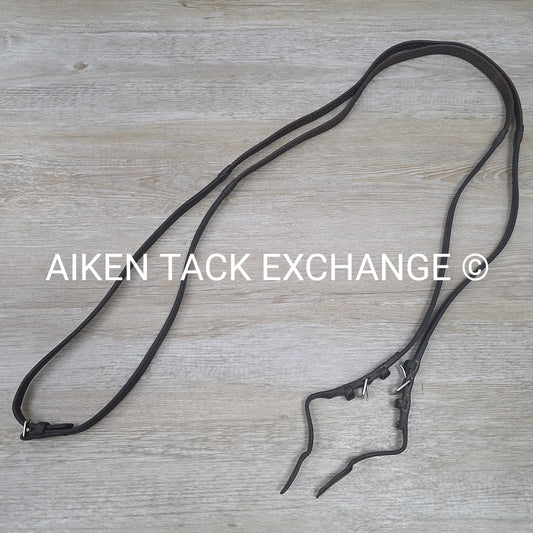 Nunn Finer Super Soft Grip Rubber Reins, Brown, 60"