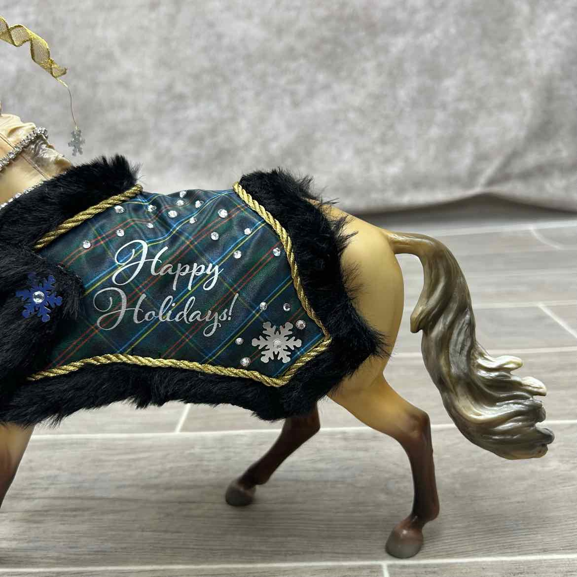 Breyer Brown Prancing Stallion with Holiday Blanket