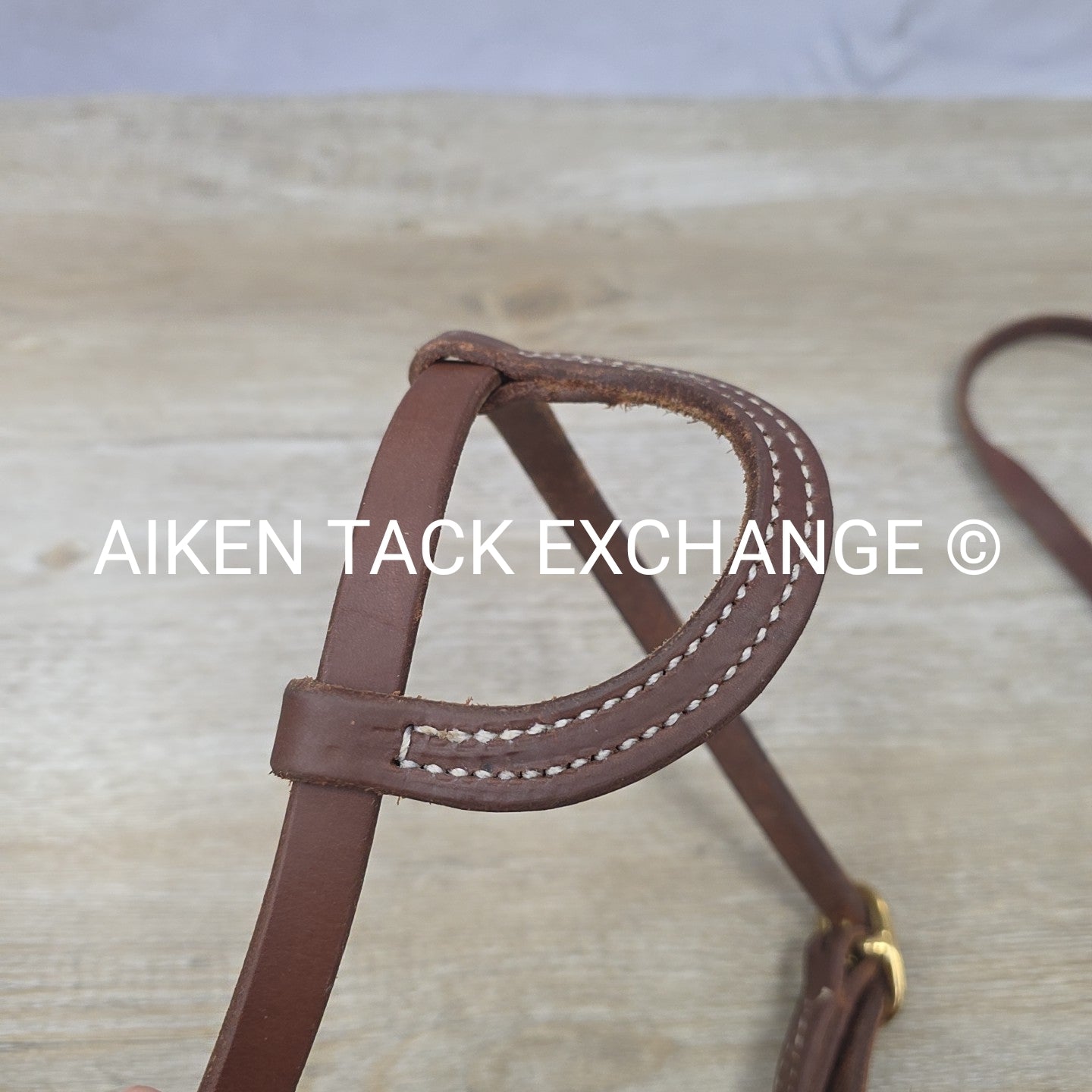 Dutton One Ear Head Stall with Matching Split Reins & Dutton Smooth Broken Port