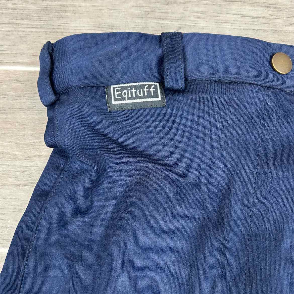 Eqituff Women's Knee Patch Breeches, Navy, Size 26, Brand New