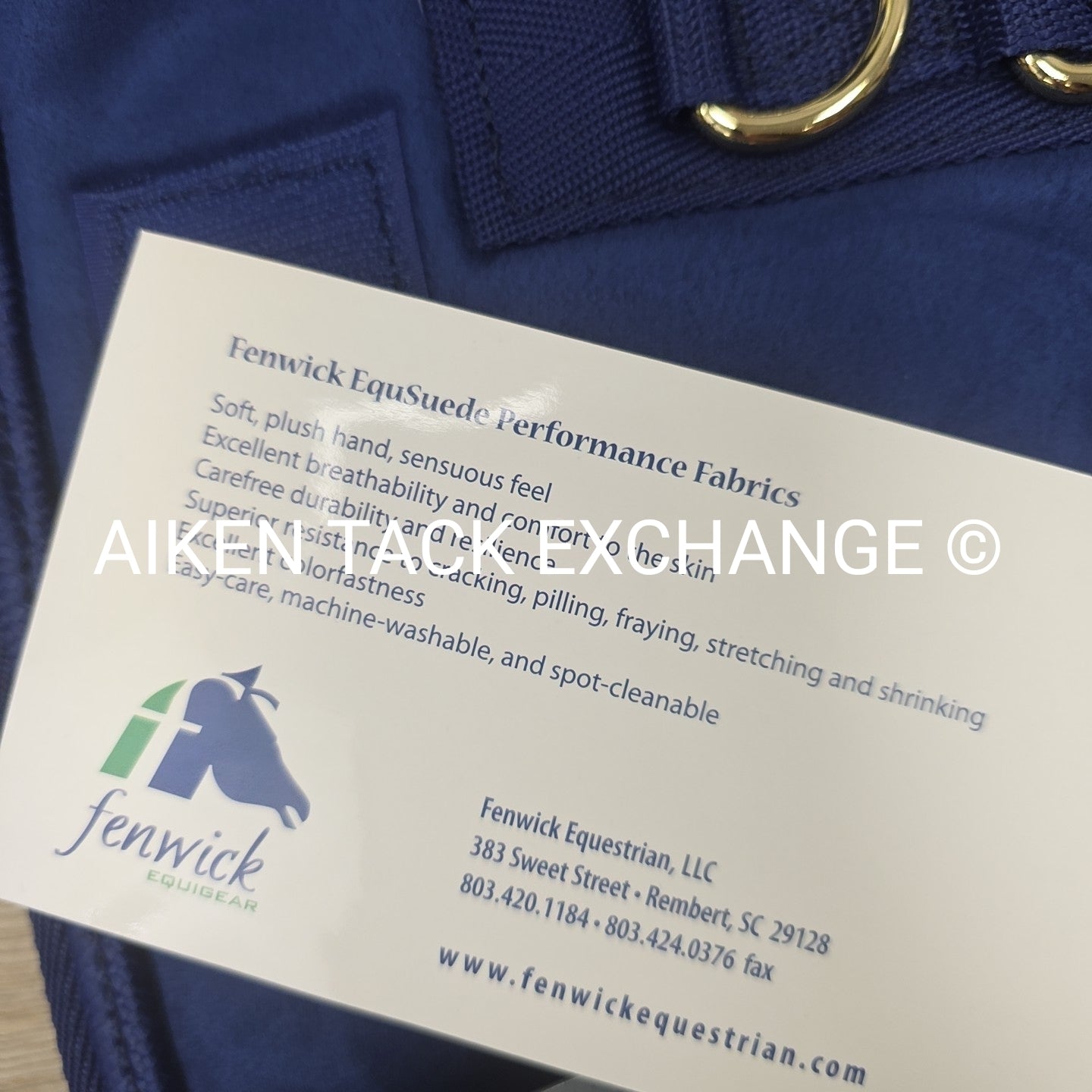 Fenwick Equestrian EquSuede Performance Cooler, Blue, 76"