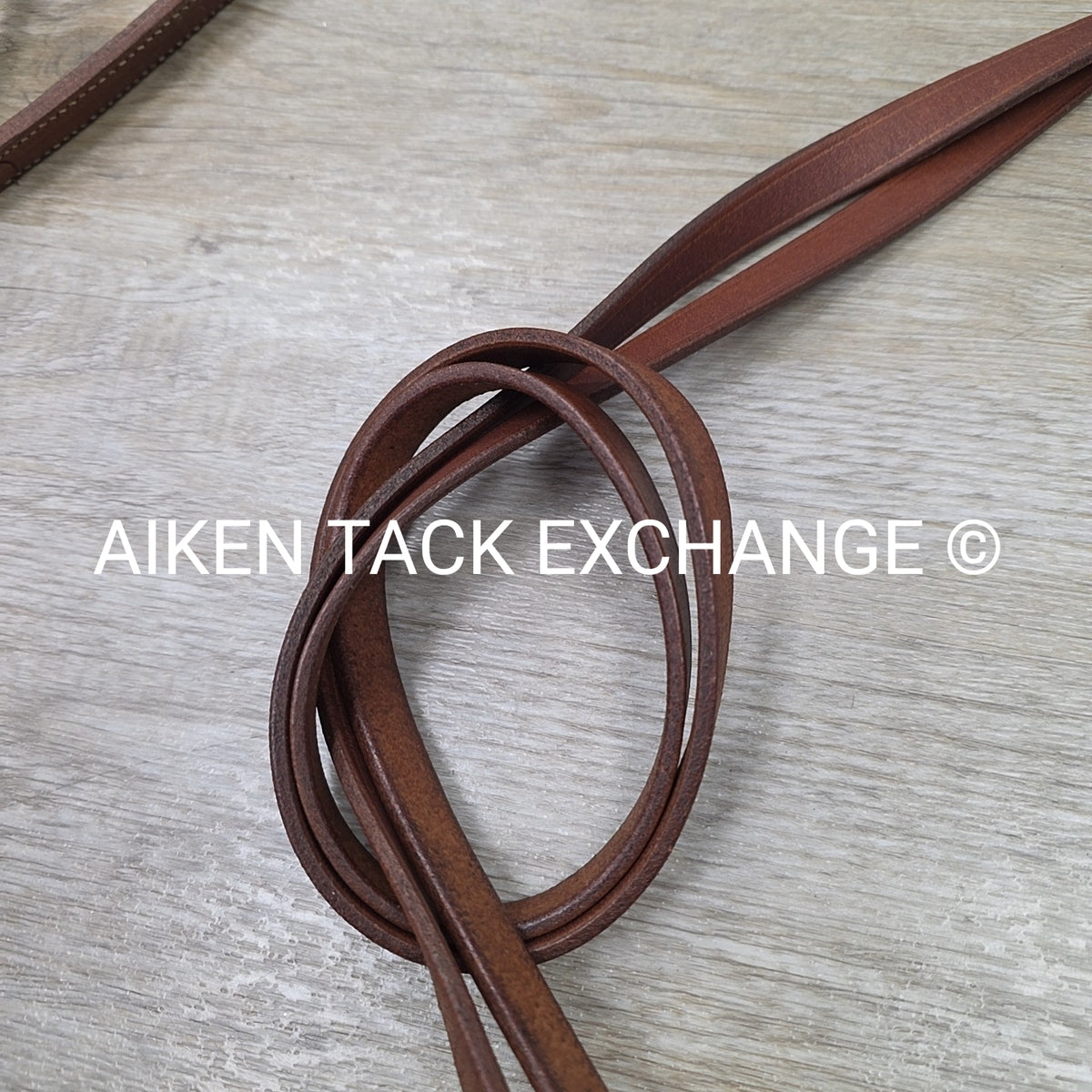 Western Split Reins with Rawhide Braiding