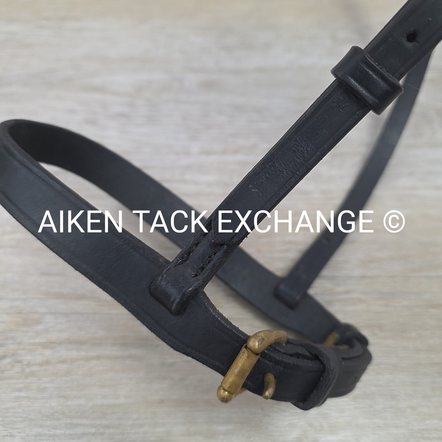 BARGAIN BUNDLE: Plain Flat Noseband & Padded Flash Noseband, Black, Size Full