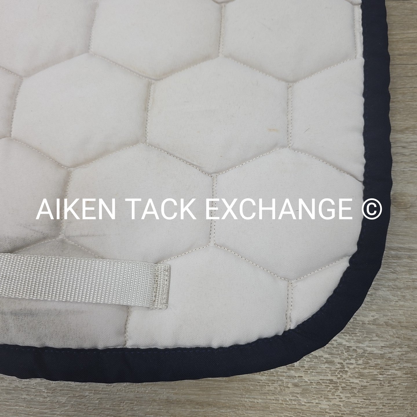 Arion Dressage Saddle Pad, White (has stains)