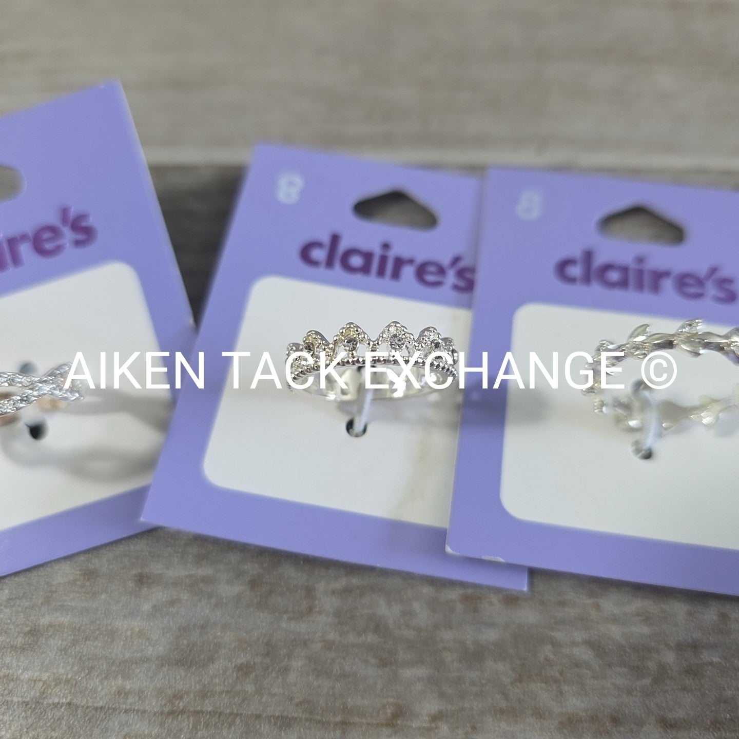 Claire's Rings (3) - Size 8