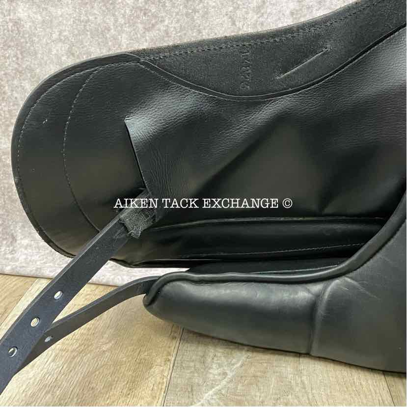 2017 Custom Saddlery Advantage Monoflap Dressage Saddle, 17.5" Seat, Adjustable Tree, Wool Flocked Panels