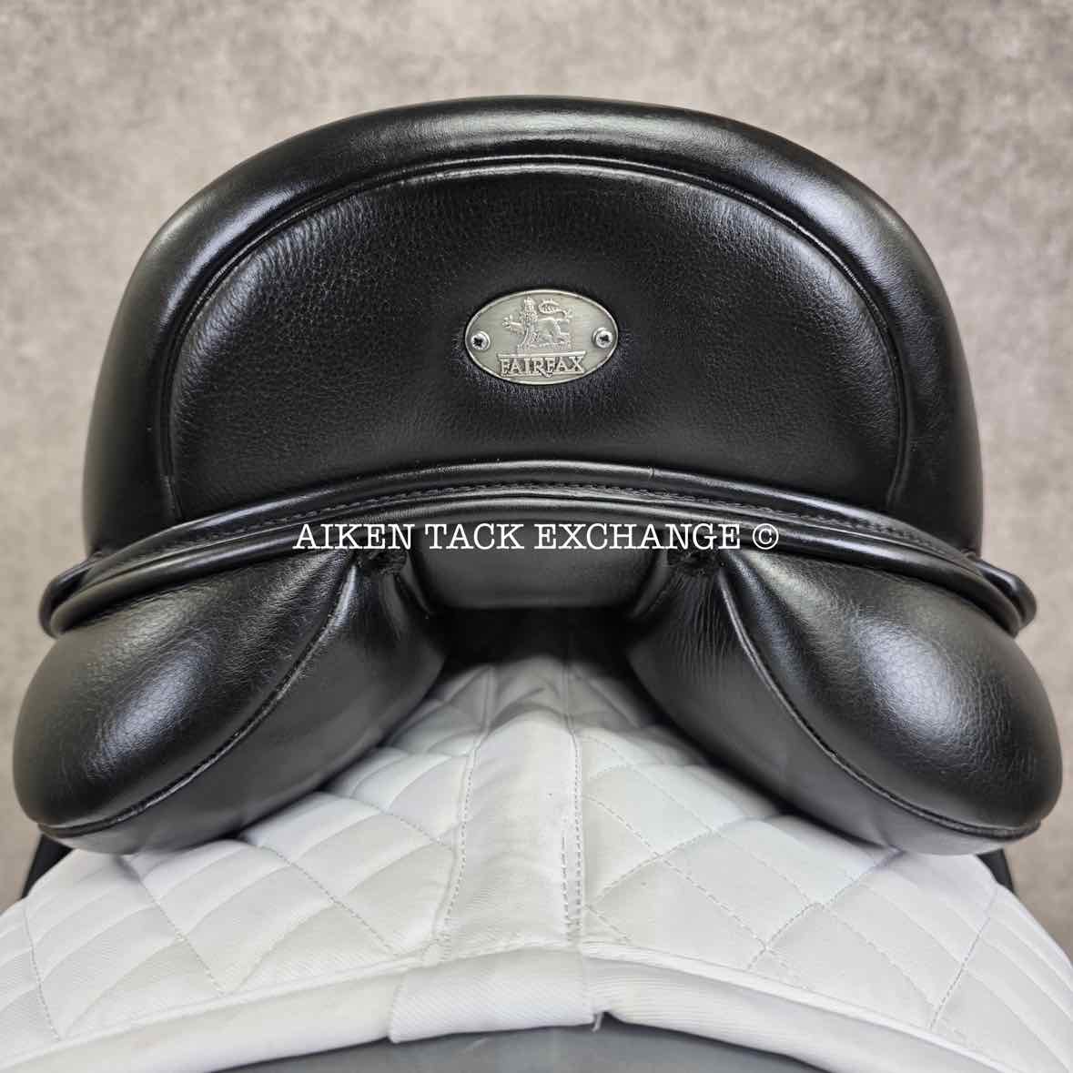 **SOLD** 2019 Fairfax Classic Cupped Flap Dressage Saddle, 17" Seat, Adjustable Tree - Changeable Gullet, Wool Flocked Panels