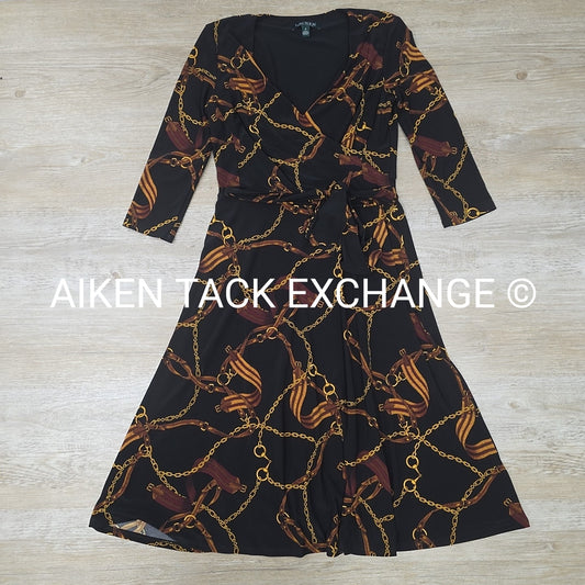 Lauren by Ralph Lauren Equestrian Print Dress, Size 2
