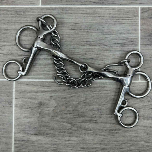 Centaur Single Joint Slow Twist Pelham Bit 5.5"
