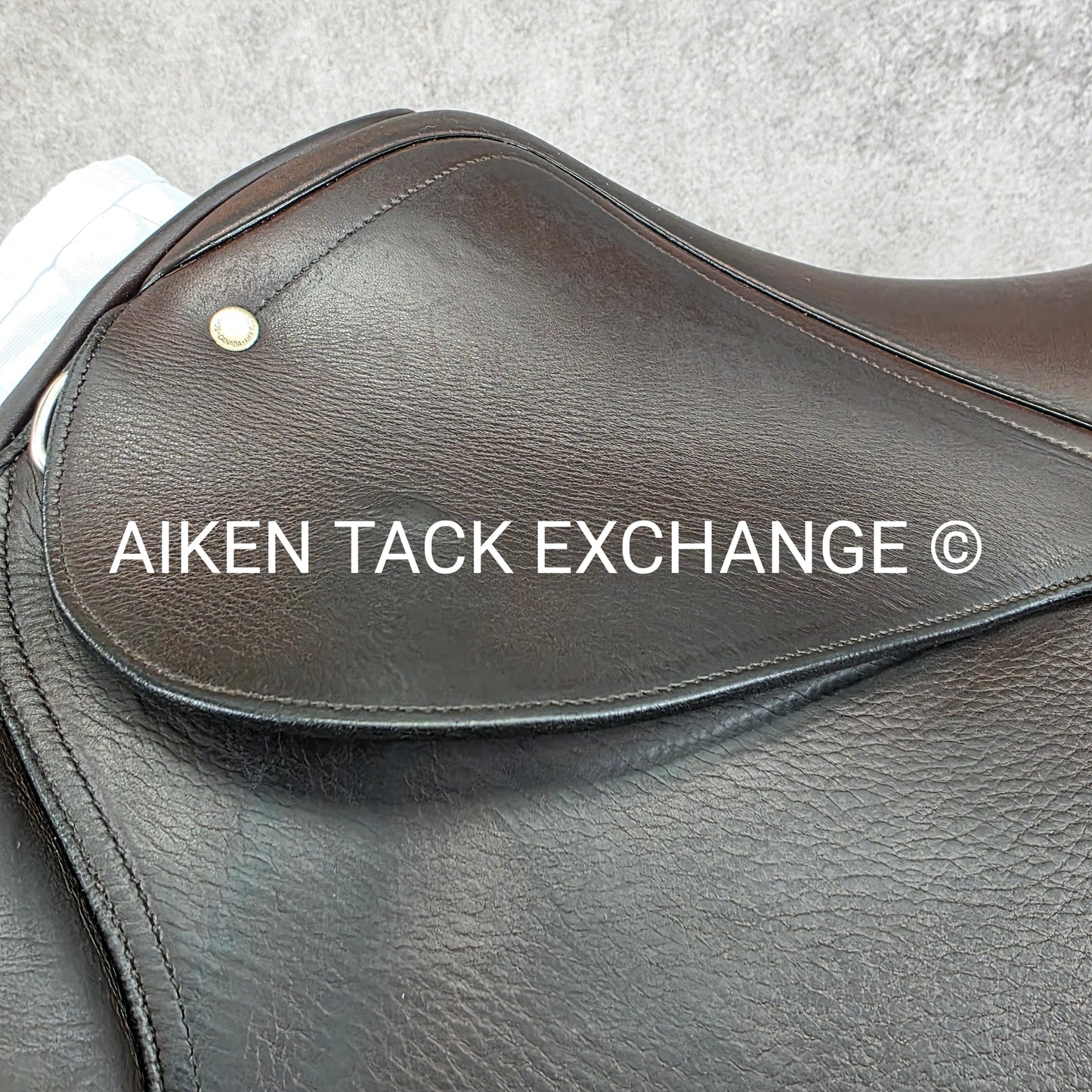 **SOLD** 2002 Schleese Leslie Jump Saddle, 17.5" Seat, Medium Wide Tree, Wool Flocked Panels